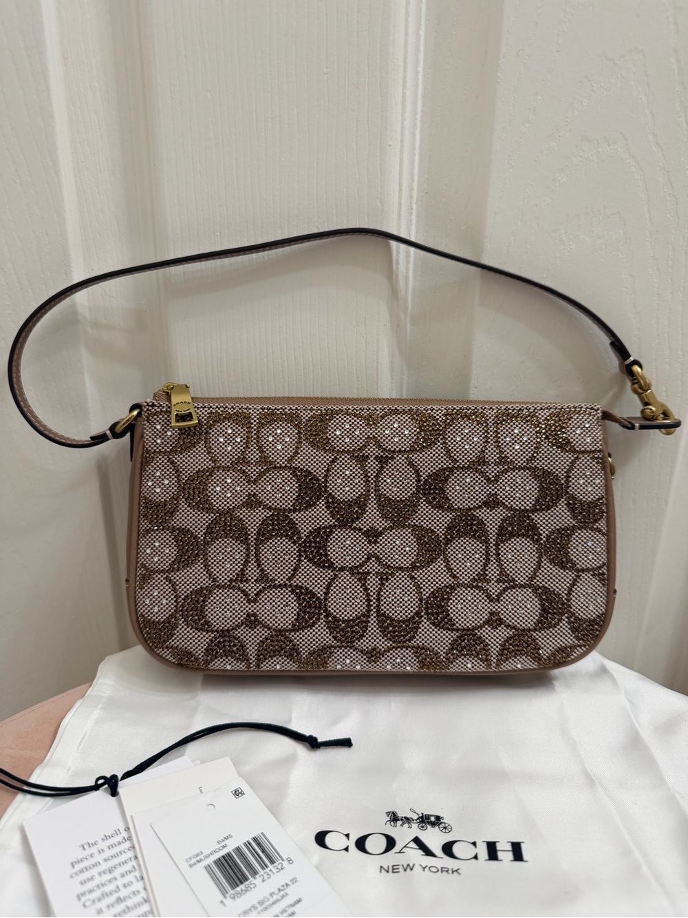 Coach Crystal Plaza Bag in Mushroom